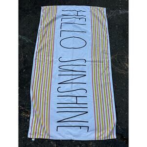 Rae Dunn HELLO SUNSHINE Beach Towel